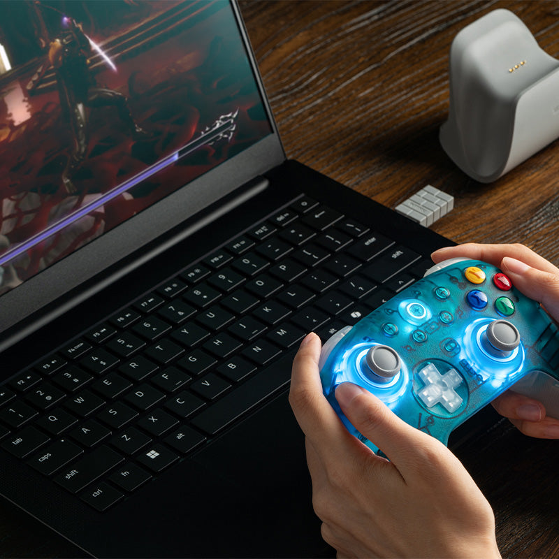 8BitDo Ultimate 2 Wireless Controller - Clear Blue