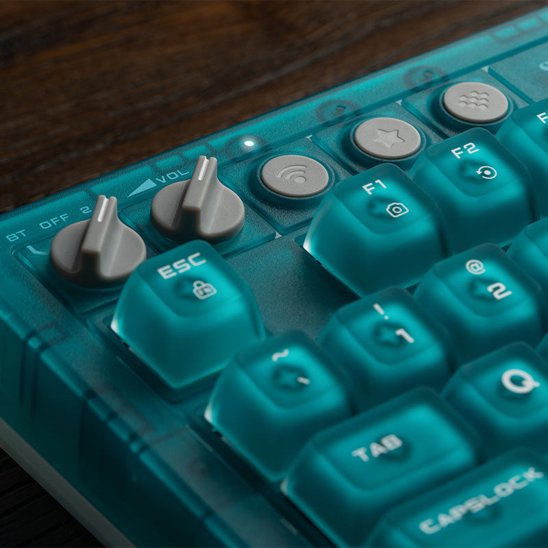 8BitDo Retro 87 Keyboard - Clear Blue (Ships on Aug 14. 2026)