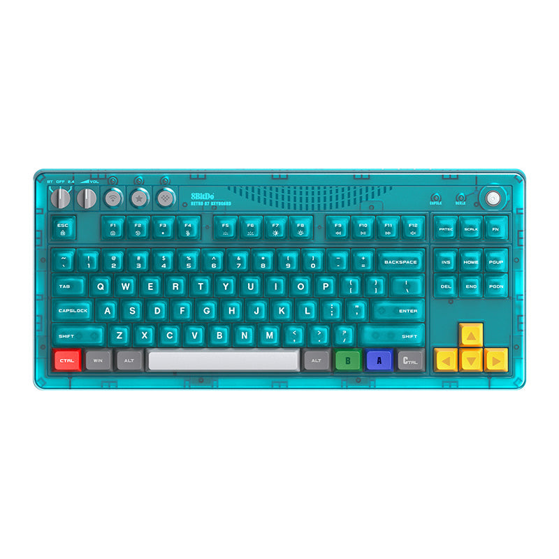 8BitDo Retro 87 Keyboard - Clear Blue (Ships on Aug 14. 2026)