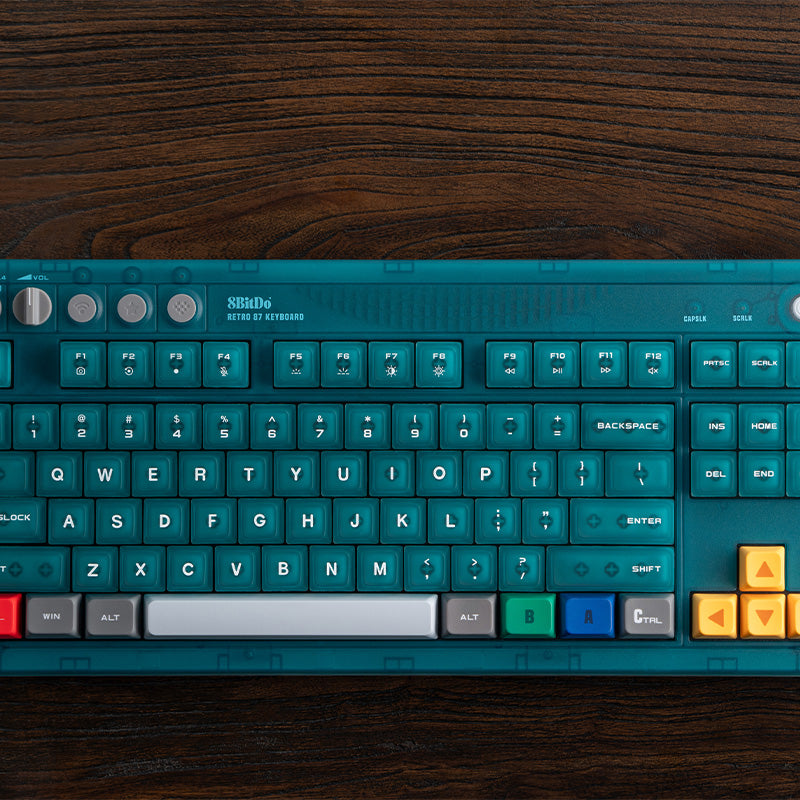 8BitDo Retro 87 Keyboard - Clear Blue (Ships on Aug 14. 2026)