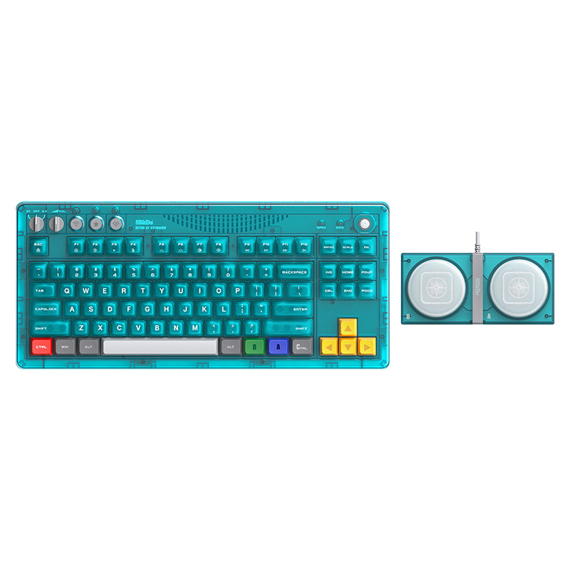 8BitDo Retro 87 Keyboard - Clear Blue (Ships on Aug 14. 2026)